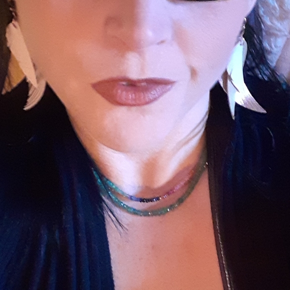 Natural Bogata Columbian grade Aaa emerald beaded necklace .57 carats Wholesale! - Picture 3 of 12